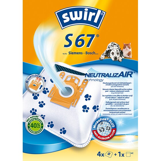 Swirl S 67 NeutralizAir Zylinder-Vakuum Staubbeutel Image