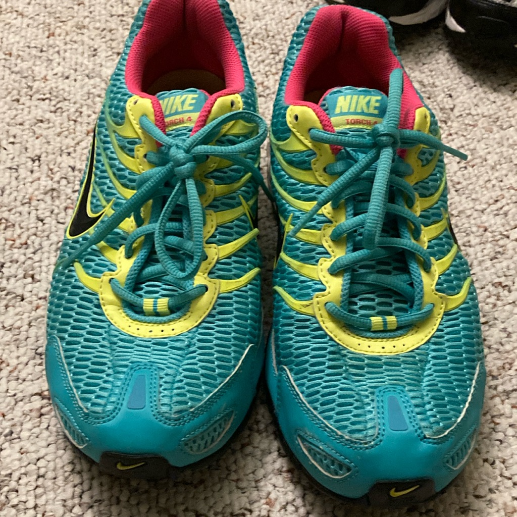 Nike Shoes | Like New.Nike Torch 4 Nike Teal And Yellow Running Shoes | Color: Blue/Yellow | Size: 10