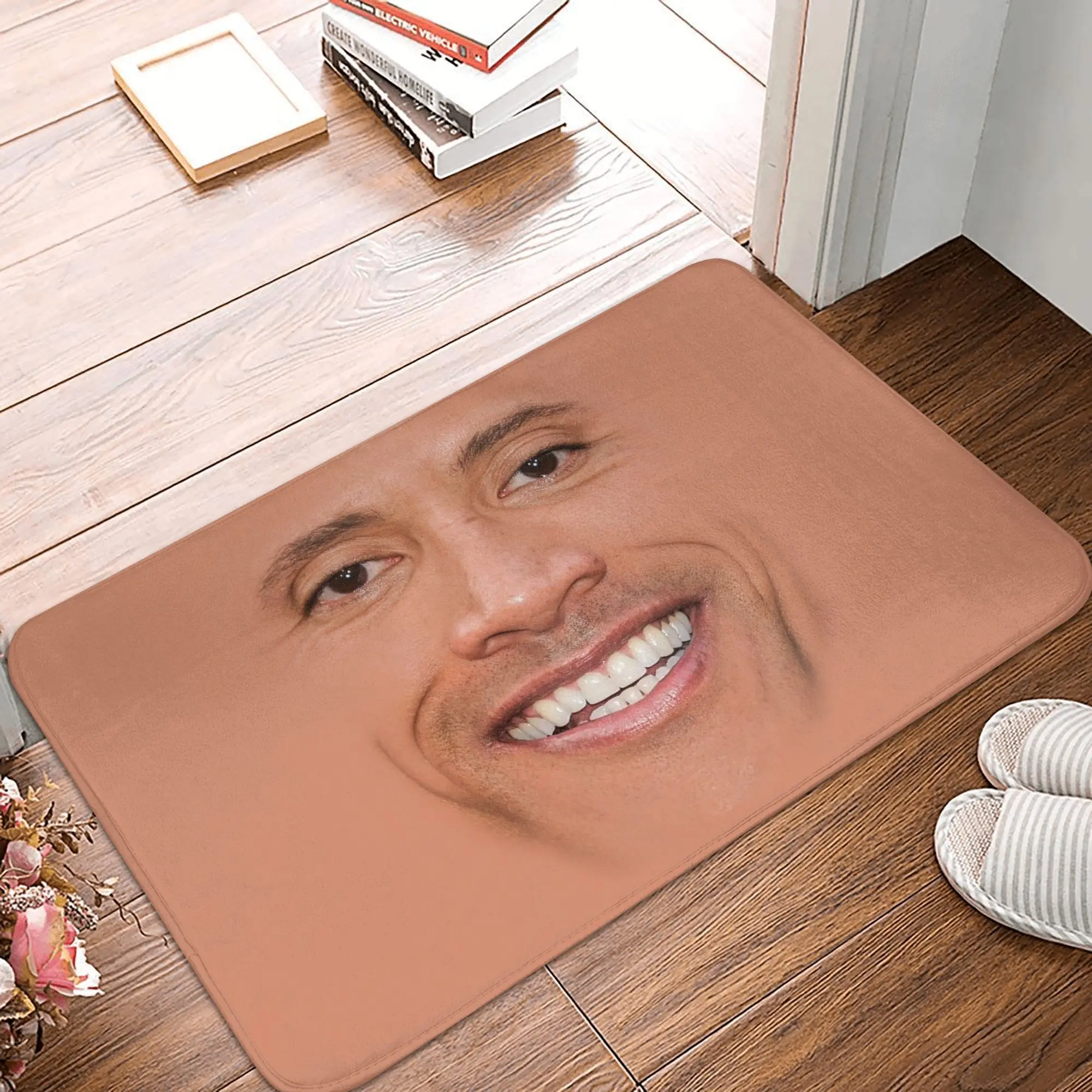 The Rock Dwayne Meme Door Floor Bathroom Kitchen Mats Anti-Slip Outdoor Doormat Living Room Entrance Carpet Rug