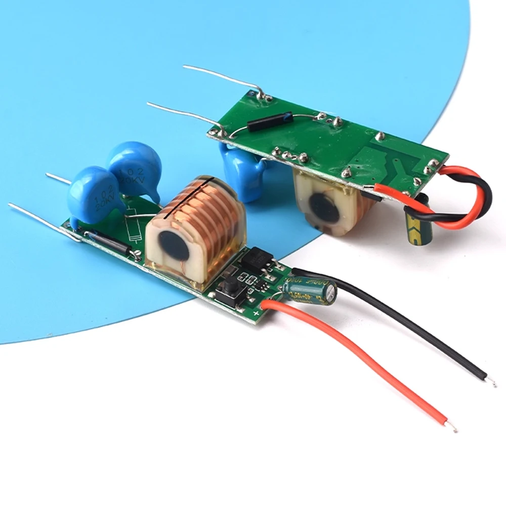 DC 3.3V-5V a DC 15-30KV Accenditore ad arco Modulo ad alta tensione Modulo booster ad alta tensione ad alta potenza senza carico Bobina di tensione regolabile