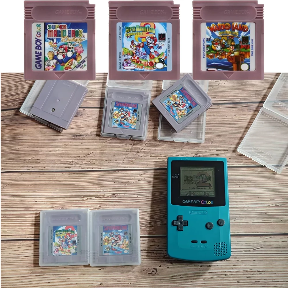 USA Version 16 Bit Game Video Game Cartridge Console16 Bit Game Card Wario Land Donkey Kong Wario Land 2 Yoshi for GBC/GBA Mario