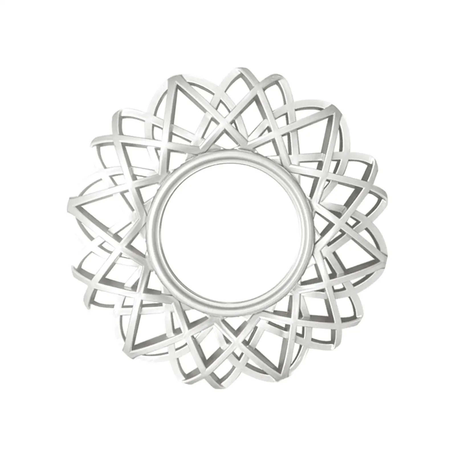 Specchio da parete moderno Specchio da bagno Specchio da trucco da 25 cm Specchio circolare decorativo Specchio rotondo per ornamento del corridoio dell'hotel