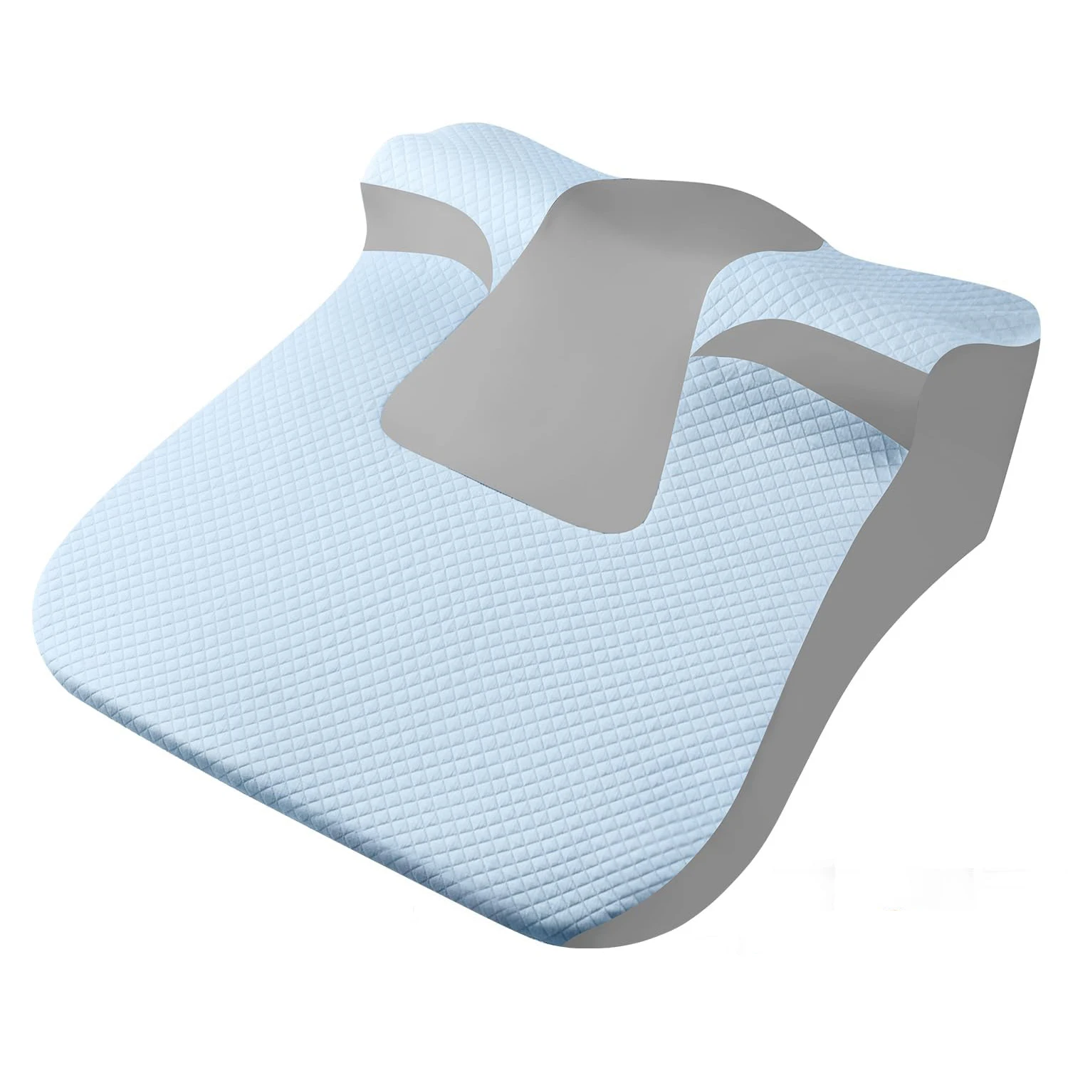 Keilkissen für Schlafapnoe, Säurereflux und Rückenschmerzen, mit schickem Jacquard-Bezug - Kopfteilkeile zum Schlafen Image