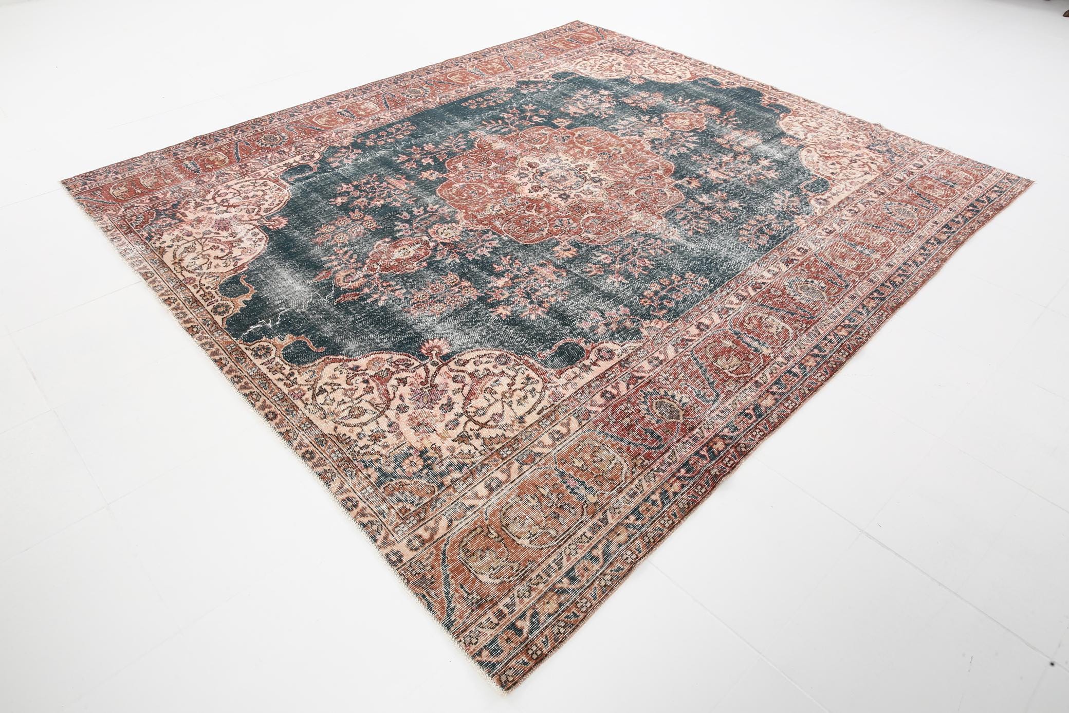 Tappeto turco vintage 8x10, tappeto 8x10, tappeto oversize 8x10, tappeto di lana, tappeto turco 8x10, tappeto sbiadito, tappeto oversize, tappeto vint