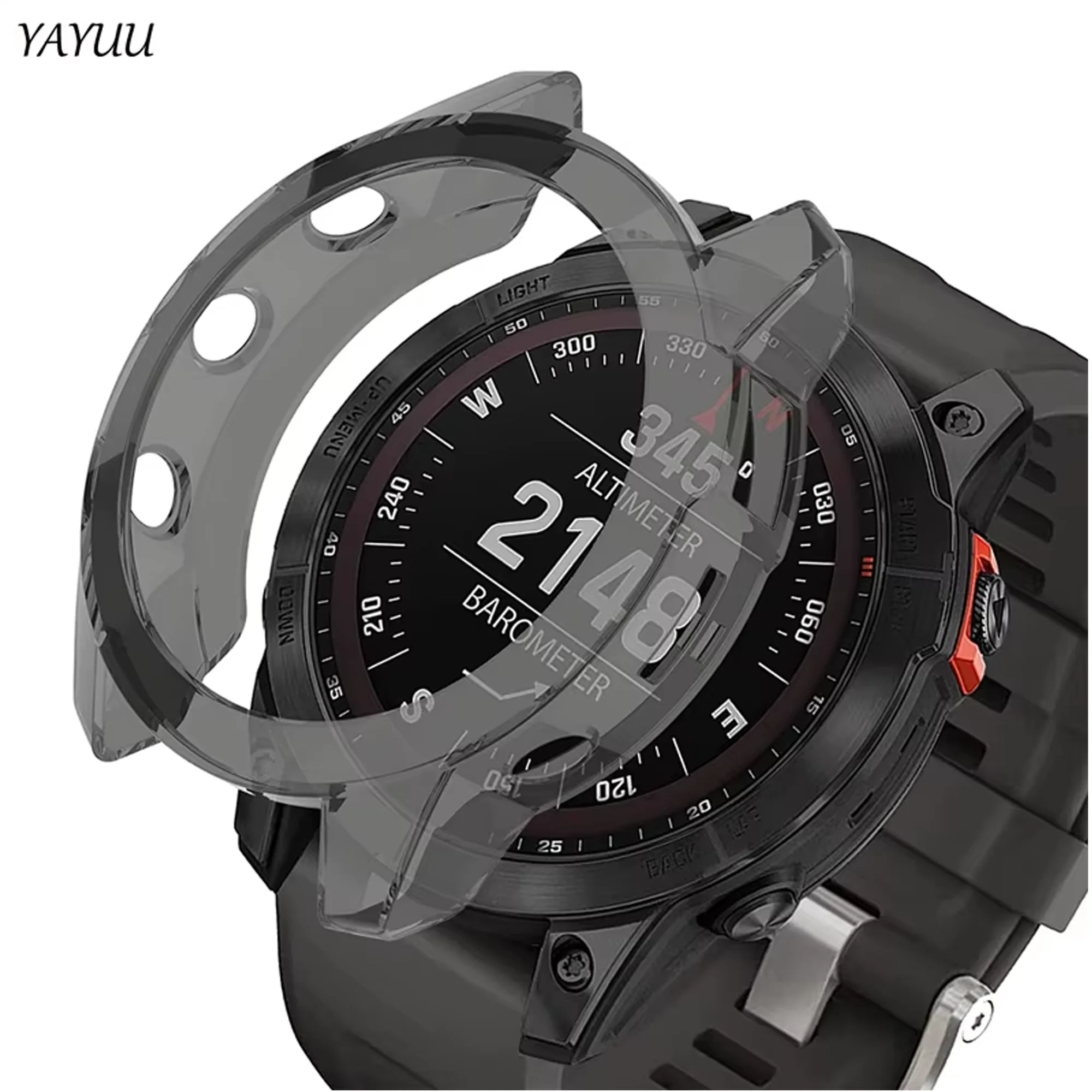 YAYUU Schlanke, weiche TPU-Schutzhülle für Garmin Fenix 7X/7/7S Solar/Saphir Solar, langlebig, stoßfest, Zubehör Image