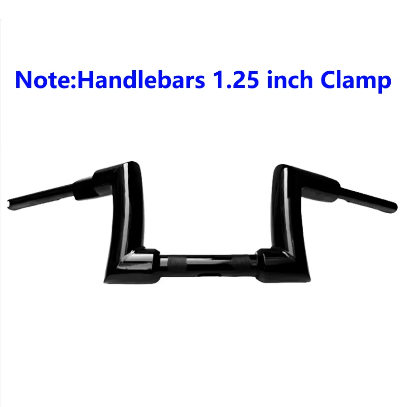 Glänzend schwarzer Fat Ape Hanger Lenker 2