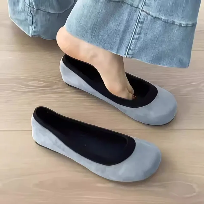 Flache Damen-Loafer-Schuhe aus Wildleder, modische Freizeitschuhe für Frauen, neue Marken-Sportschuhe, bequeme Gehschuhe, Mujer De Sandalias