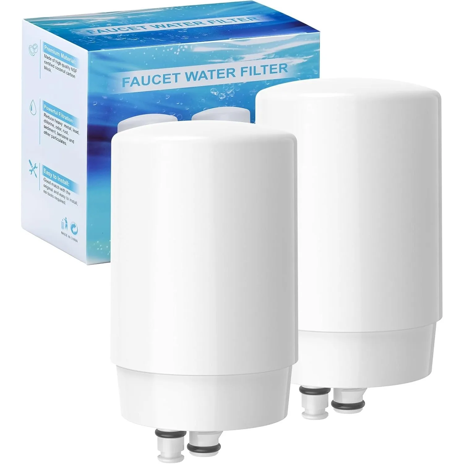 Ersatzfilterkartuschen für Wasserhähne, kompatibel mit Brita Wasserhahn-Wasserfiltersystem, Brita 36311, 36313, FR-200, FF-100 Image
