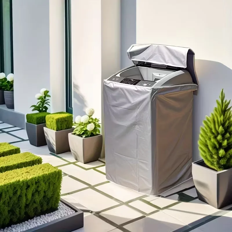 Universal Waterproof Washing Machine Cover, UV-Resistant, Color-Fast & Dust-Proof Protector for Most Standard Washing Machines