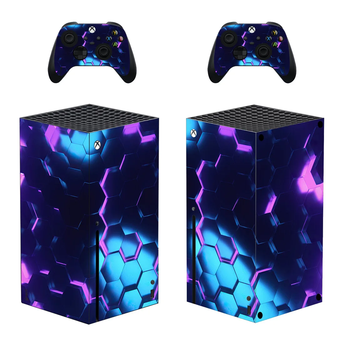Custom Design Skin Sticker Decal Cover for Xbox Series X Console and 2 Controllers Xbox Series X Skin Sticker Vinyl