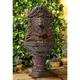 Imperial Lion Acanthus 50" High Fountain with LED Light
