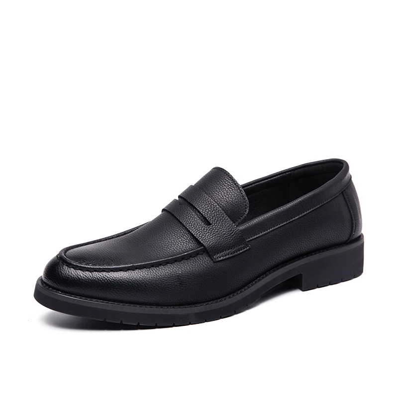 2024 frühling Herbst Heißer Verkauf männer Müßiggänger Braun Elegante Business Casual Schuhe Anti Slip Formale Leder Schuhe für männer