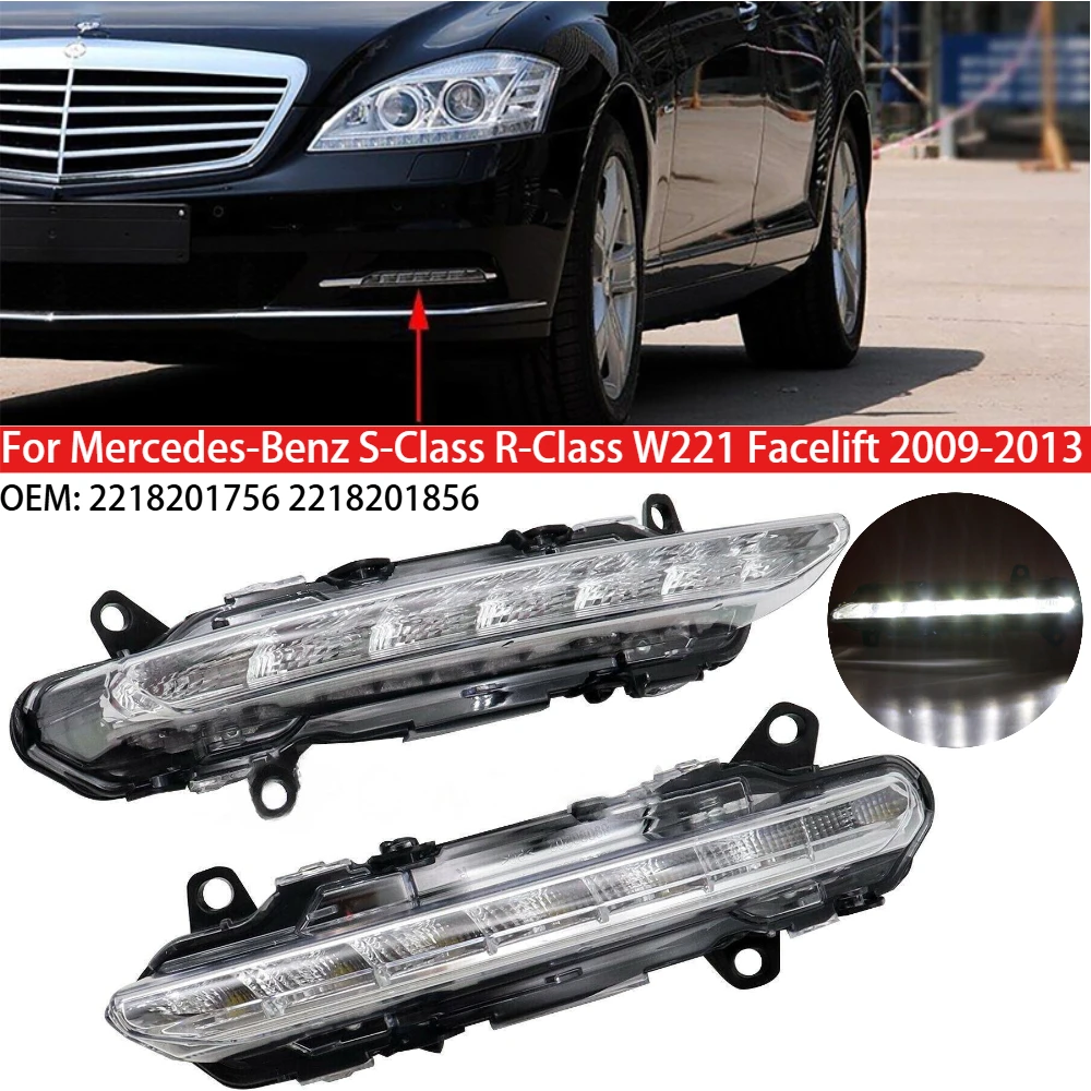 Frontstoßstange LED-Tagfahrlicht-Drehlampe 2218201756 für Mercedes-Benz S-Klasse R-Klasse W221 Facelift 2009–2013 Image