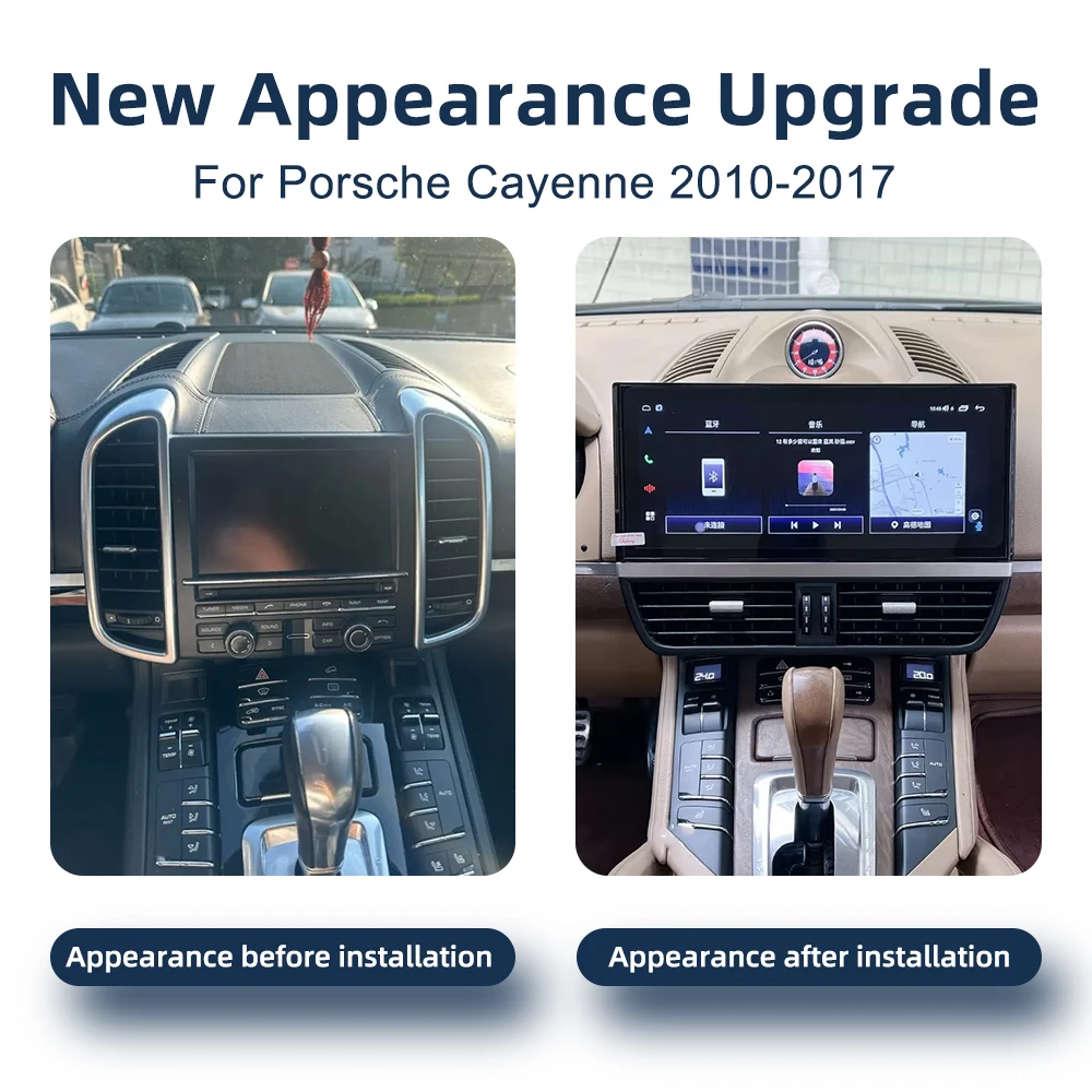 1920*720 CarPlay Android 14,0 Für Porsche Cayenne 2010-2017 DSP Stereo Multimedia Video Player GPS Navigation 4G WiFi Auto Radio Image
