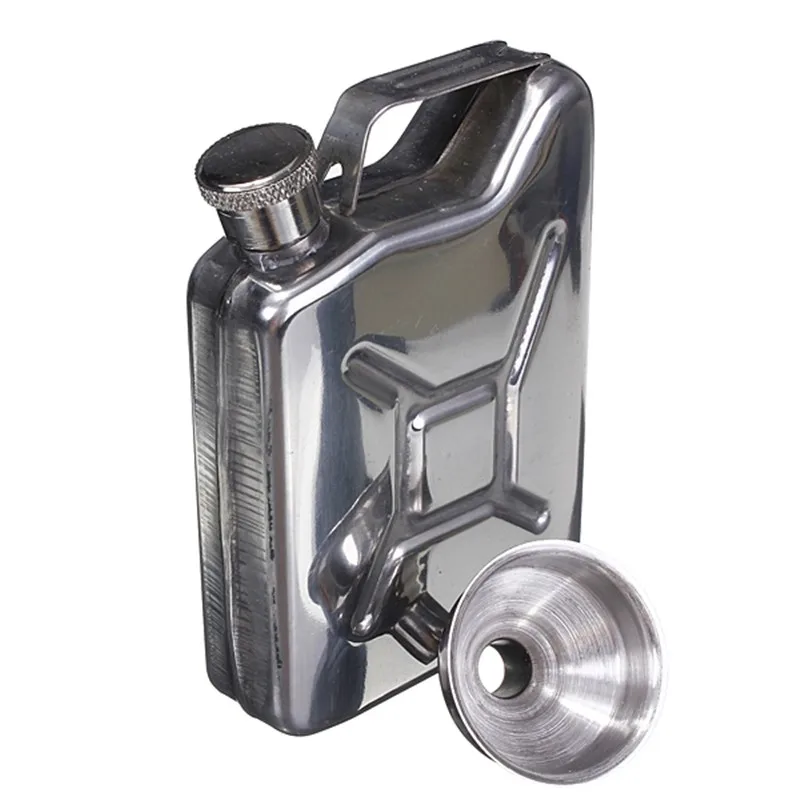 Neue 5 Unzen Getränke flasche Flach mann Edelstahl Trichter Schnaps Trichter Hochzeits feier Bar Schnaps Whisky Flasche Trink geschirr Alkohol Kappe Image