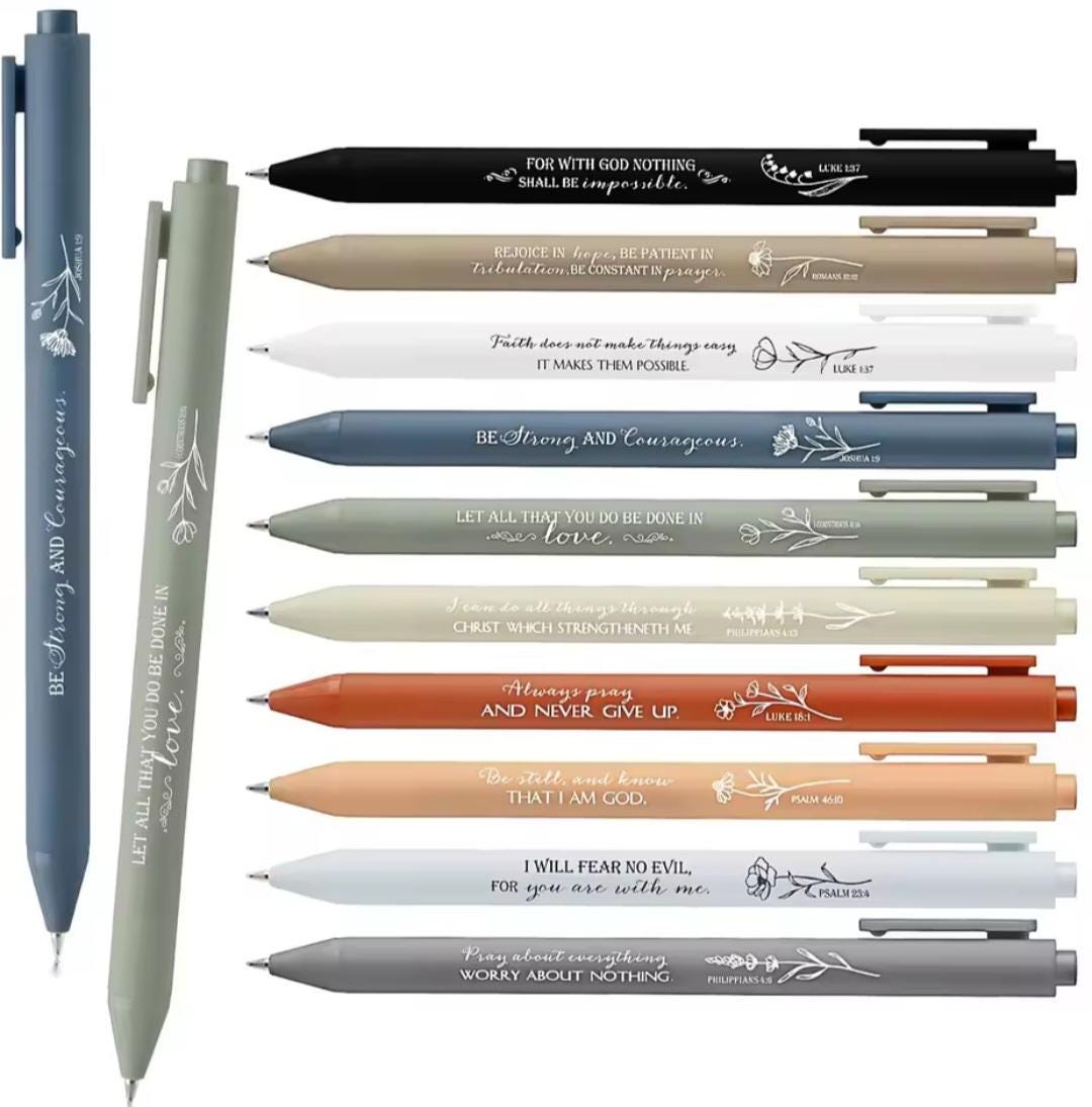 10 penne a sfera, penna a inchiostro nero, penna da scrittura da 0,5 mm, penna per scuola, penna da ufficio, penna per firma, regalo aziendale, fornit