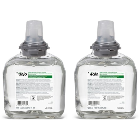GOJO GOJ566502CT Green Seal Foam Handwash Refill, 1200ml, Clear, PK 2