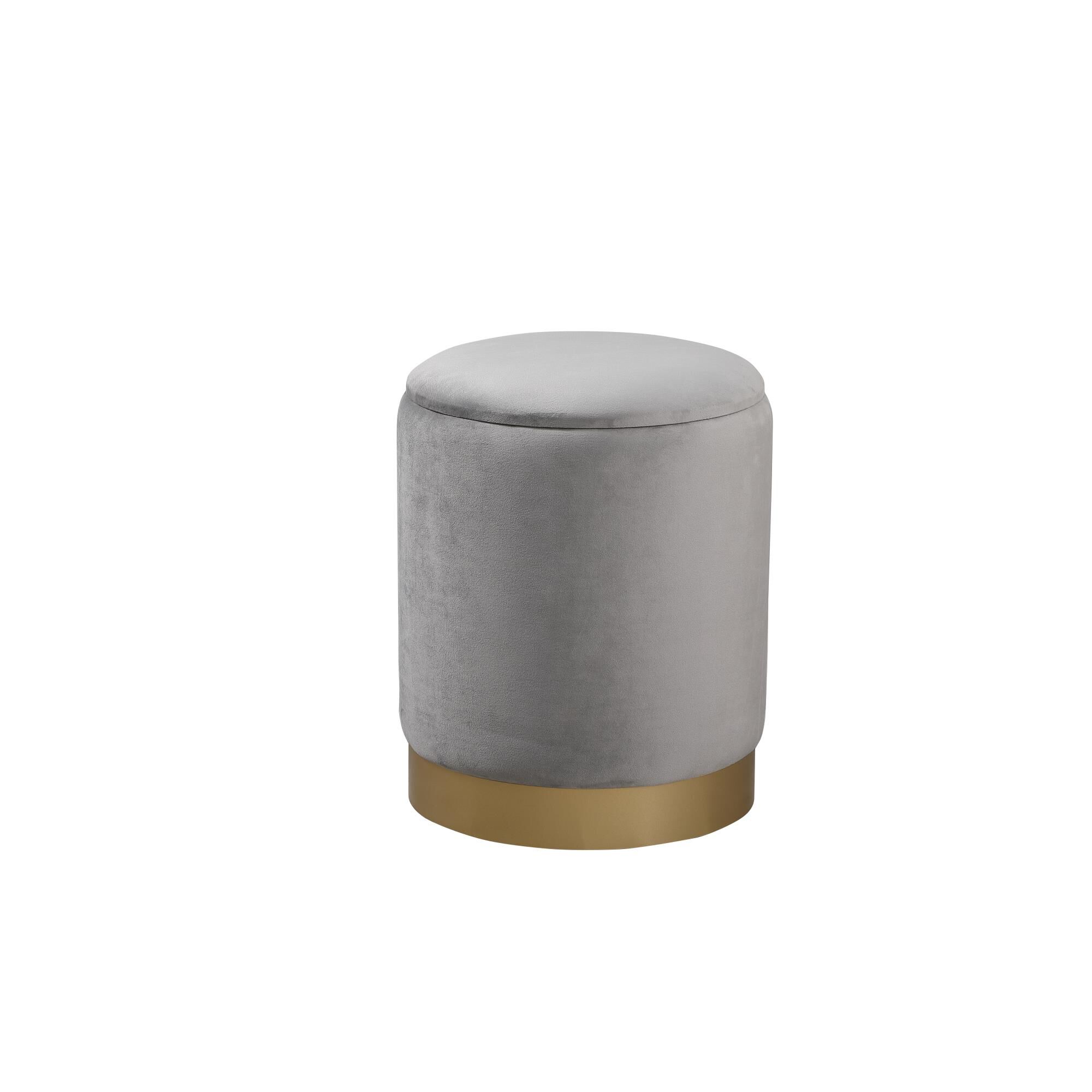 Elegant Decor Ozman Ottoman - OT1015GY