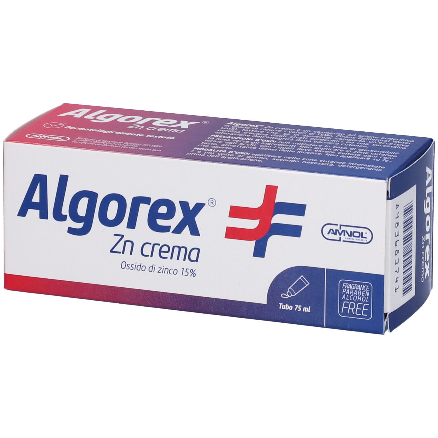 Algorex Zn Crema con Ossido di Zinco 15% 75 ml
