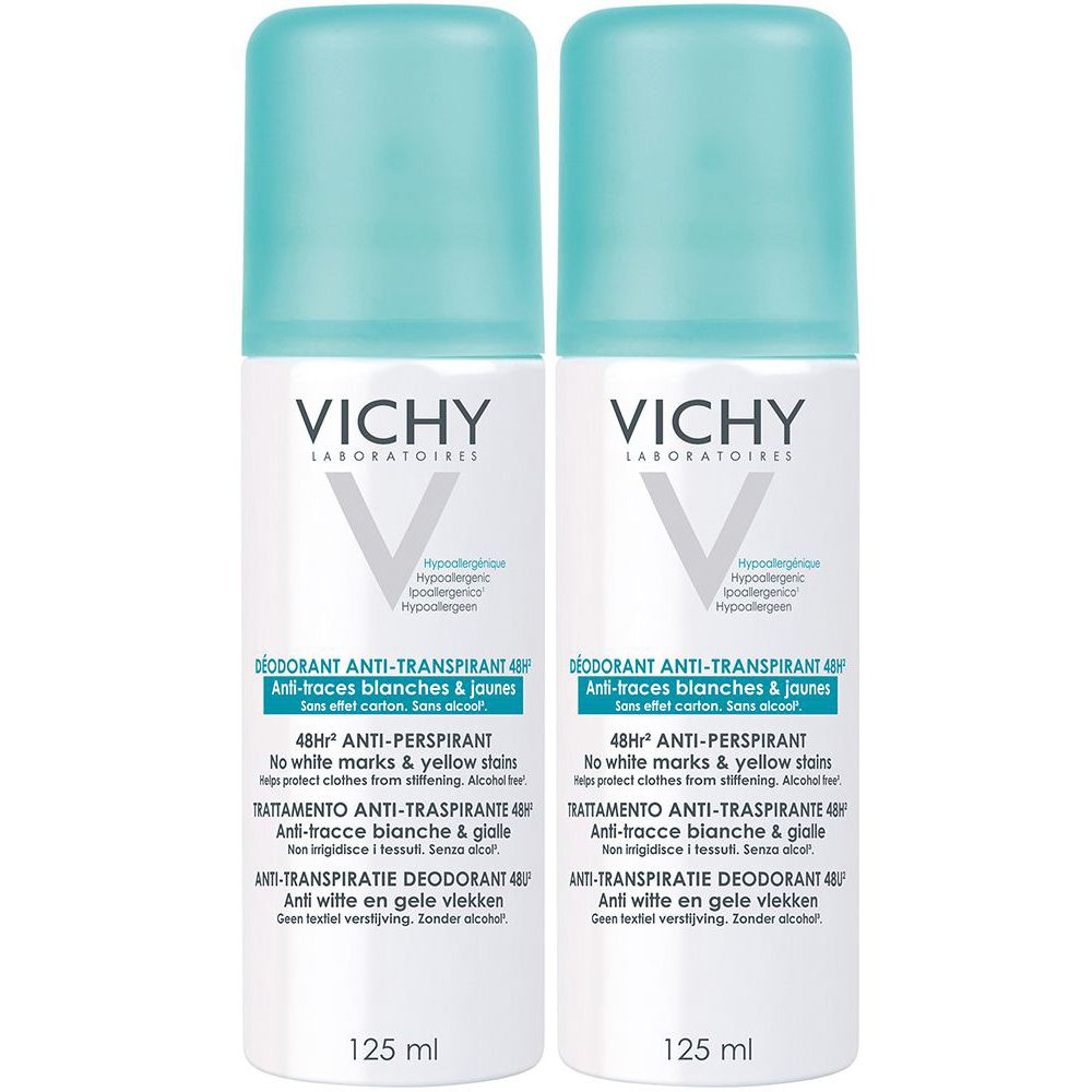 Vichy Deodorante Aerosol Antitraspirante 125 ml 2x125 Spray