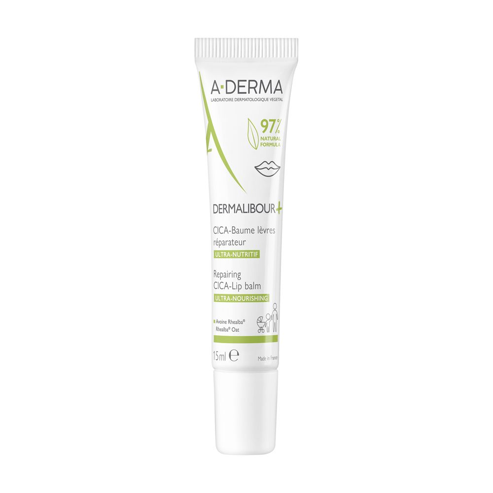 A-Derma Dermalibour+ Cica balsamo labbra ristrutturante 15ml - Pelle i