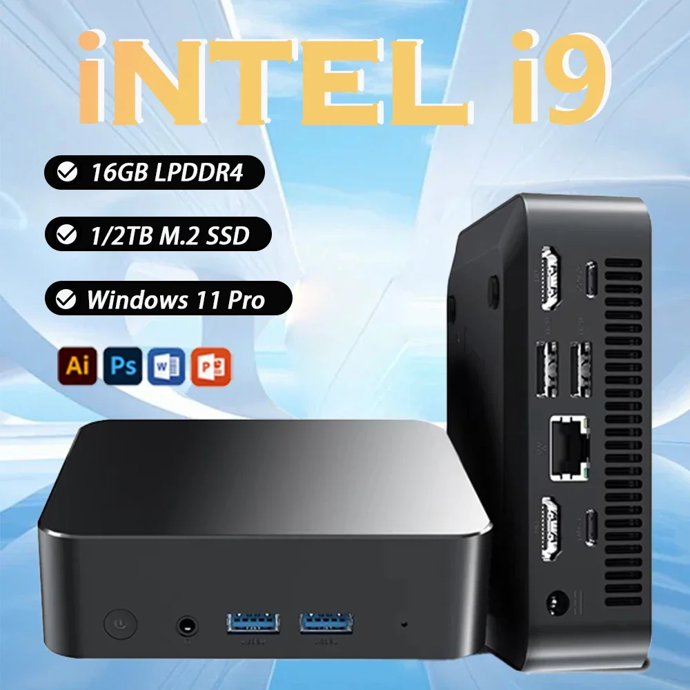 Nouvel ordinateur mini Intel Core i9 8950HK/Intel N5095 16 Go DDR4 1/2 To SSD PC Windows 11 UHD Graphics Pocket PC 4K HD Mini PC de jeu de bureau