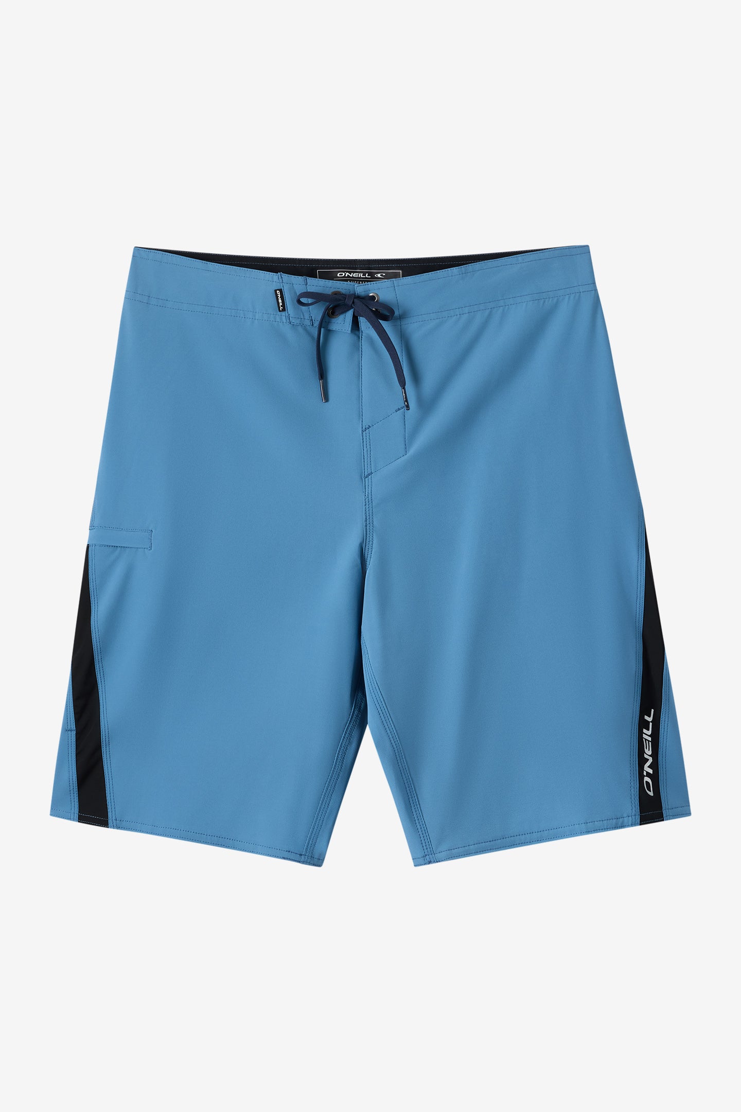 O'Neill Men's Superfreak Solid 21"" Board Shorts in Captain's Blue, Size 32, Elastane/Nylon/Polyester