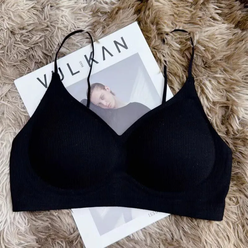Damen Sommer Leichter Atmungsaktiver Verstellbarer Rückenfreier BH Ohne Bügel Anti-Sagging Geräuschloser Traktions-Sport-BH S-XL Image