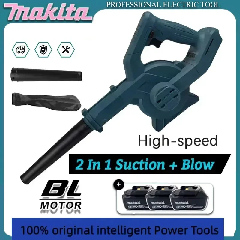 Makita Akku-Luftgebläse, 2-in-1-Luftgebläse und -sauger, tragbarer Laub- und Computer-Staubsammler, Reiniger für 18-V-Akku Image