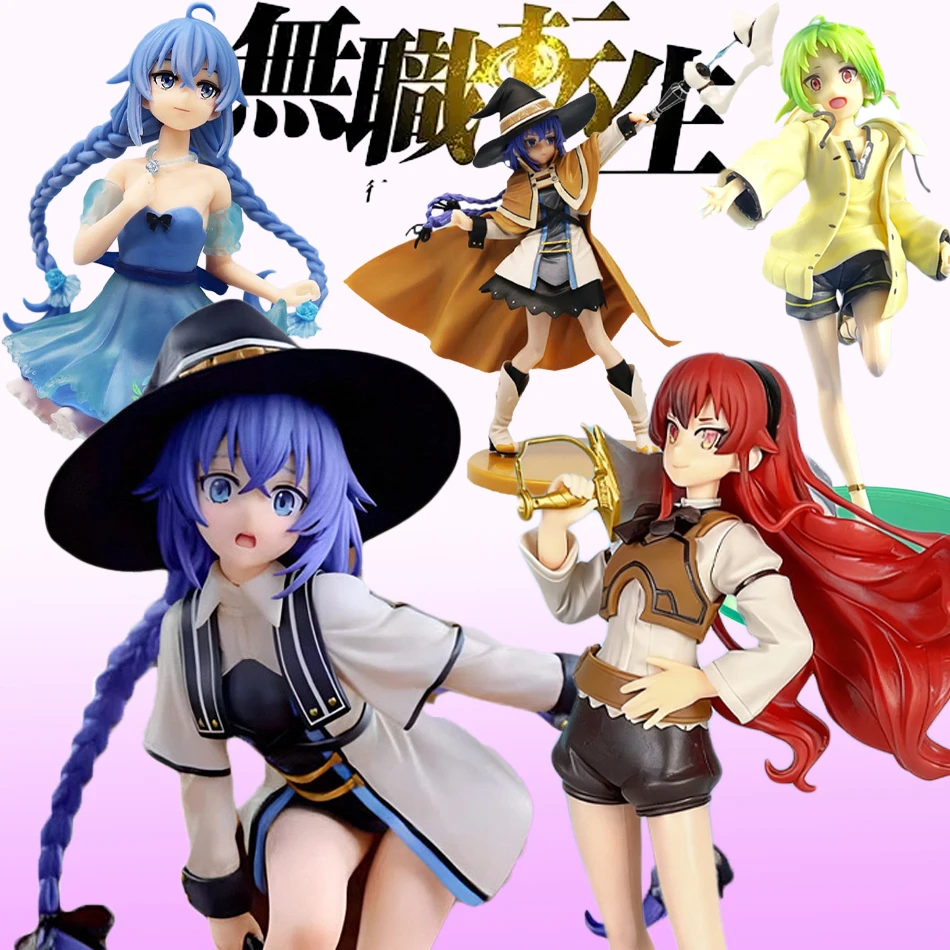 25cm Anime Mushoku Tensei: Jobless Reincarnation Magier Roxy Migurdia Anime Actionfigur PVC Sammlermodell Puppe Spielzeug Image