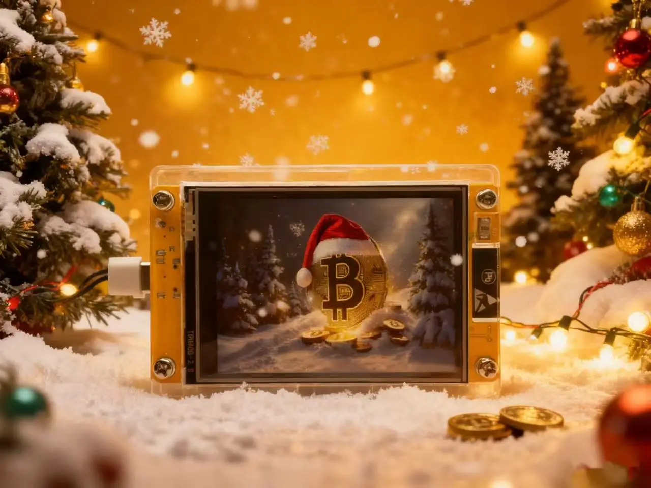 NMMiner NerdMiner V2 Hashrate Lucky Miner ESP32 2,8 Zoll Smart Display Krypto Solo Lottery 960KH/s Bitcoin ESP32-2432S028R DROOM Image