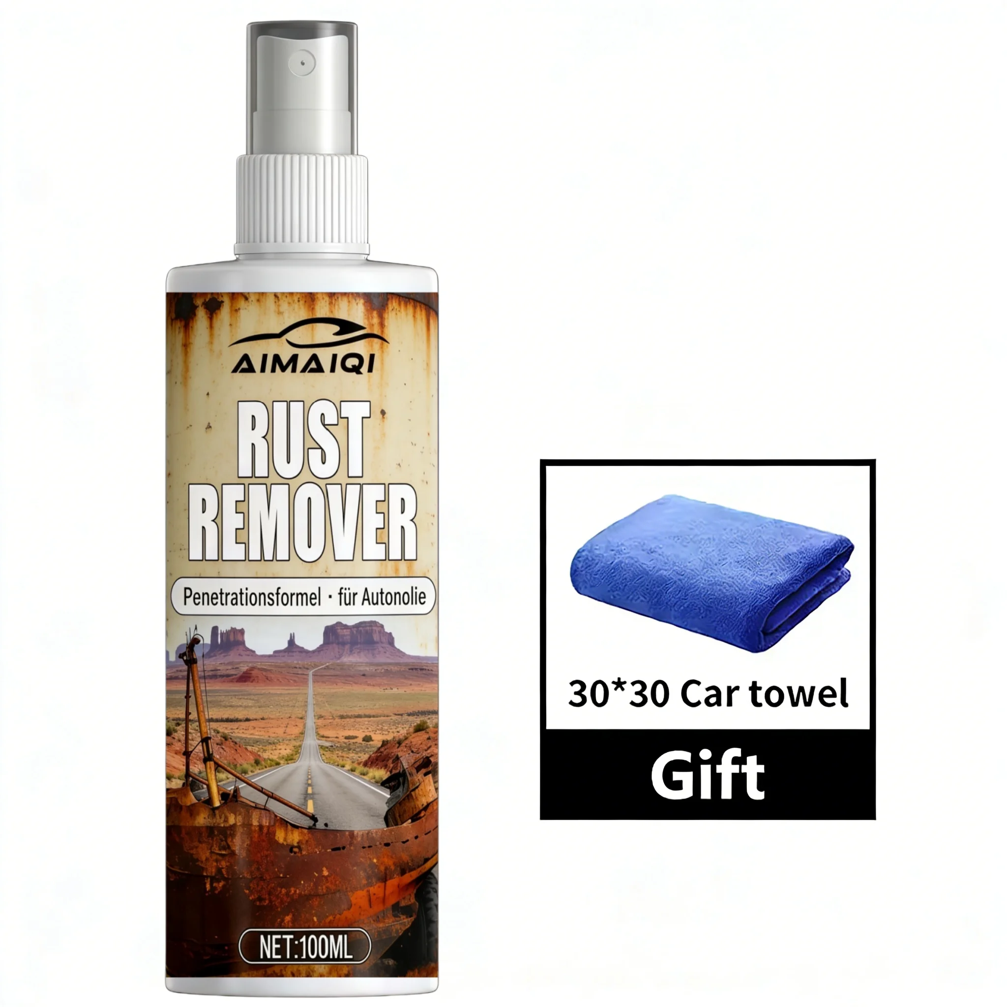 Mehrzweck-Rostentferner-Spray - Effektive Metallrostreinigung & Rostschutz für Autoteile, Werkzeuge und Haushaltsmetall Image