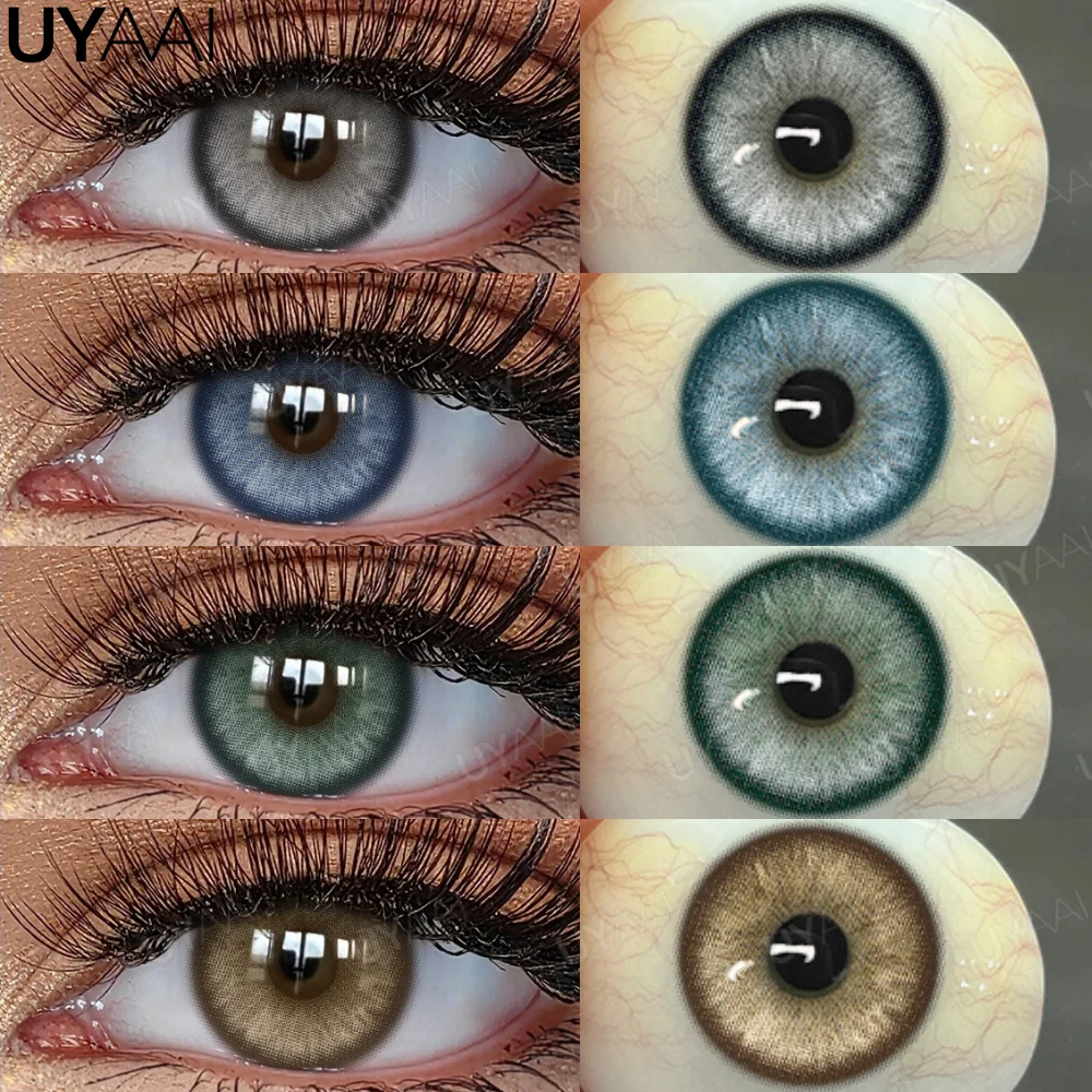 UYAAI Farbige Kontaktlinsen Beauty OMG Serie Colorcon Schwarze Linsen Große Augen Kosmetische Grüne Linsen Colorcon NEUE NAJIA Serie Blaue Pupillen Image