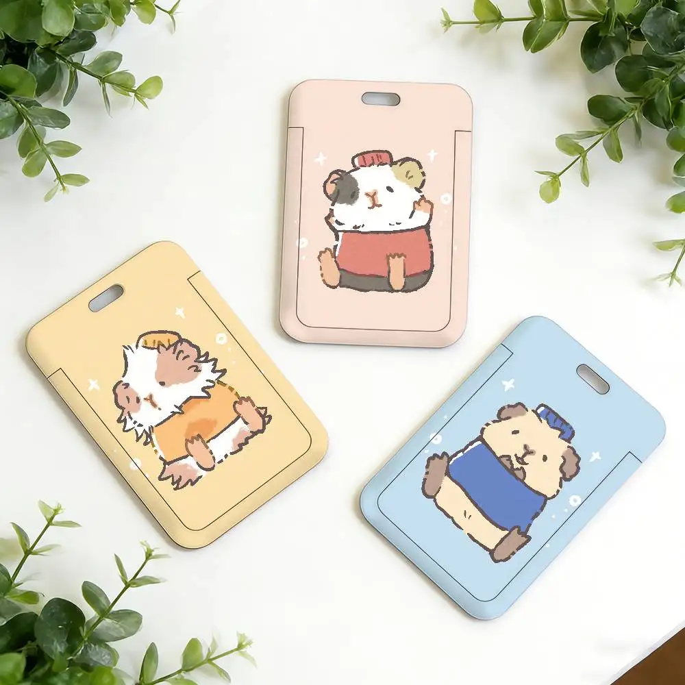 Cartoon-Hamster Niedlicher Ausweishalter mit Halsband, Anhänger, Schlüsselanhänger, Arbeitsausweishülle, Geschenk Image