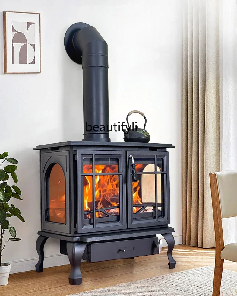 xx1Real Feuer Kamin Holz Brennen Haushalt Gusseisen Brennholz Brennen Heizung Herd B & B Brennholz Heizung Kamin