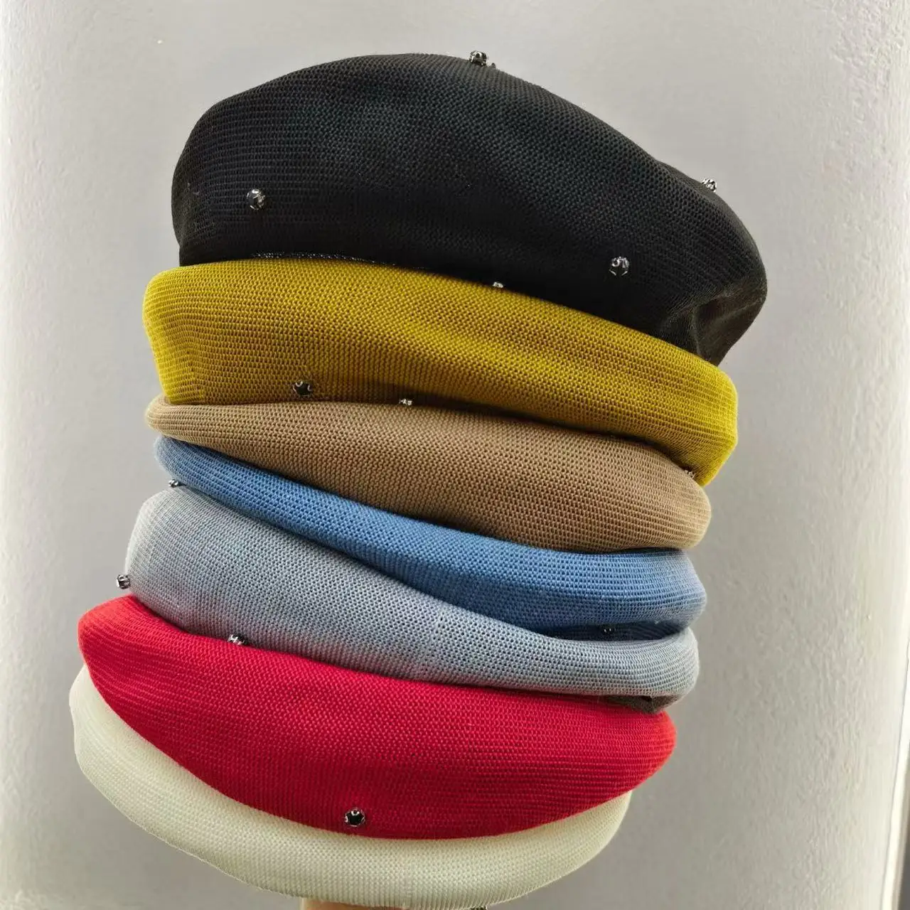 Neue atmungsaktive Sonnenschutz-Strickmütze für Damen im Frühling und Sommer, Diamond Painter Caps, vielseitige, modische, trendige Hüte Image