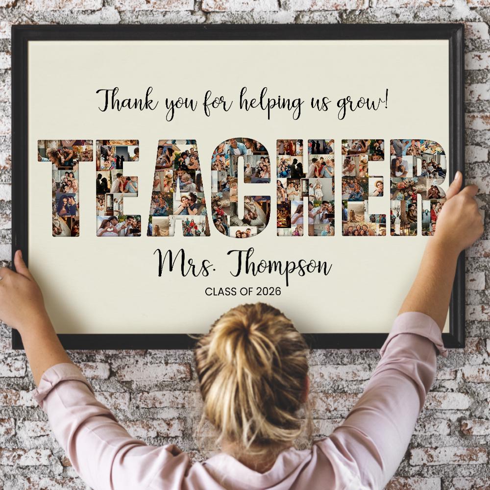 Regalo di laurea per insegnanti, regalo di fine anno per insegnanti, apprezzamento per insegnanti, regalo con foto per insegnanti, regalo di classe pe