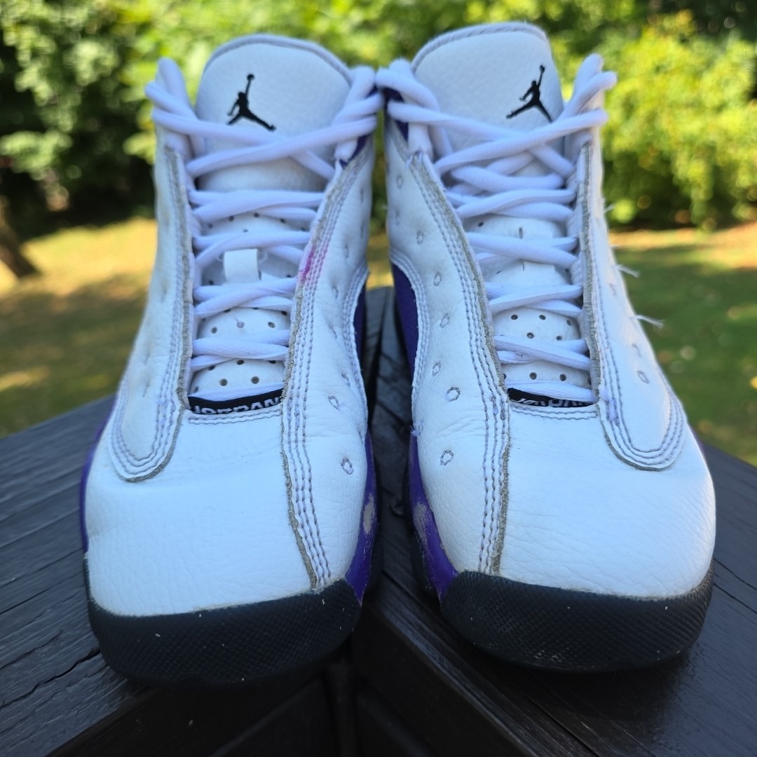 Nike Shoes | 2019 Nike Air Jordan Retro 13 "Lakers" Purple Youth Basketball Shoes Size 1.5y | Color: Purple | Size: 1.5b