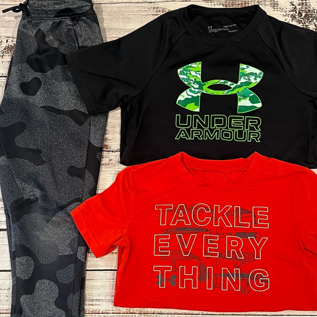 Under Armour Shirts & Tops | Bundle Of Boys Clothes Size 6 | Color: Black/Red | Size: 6b