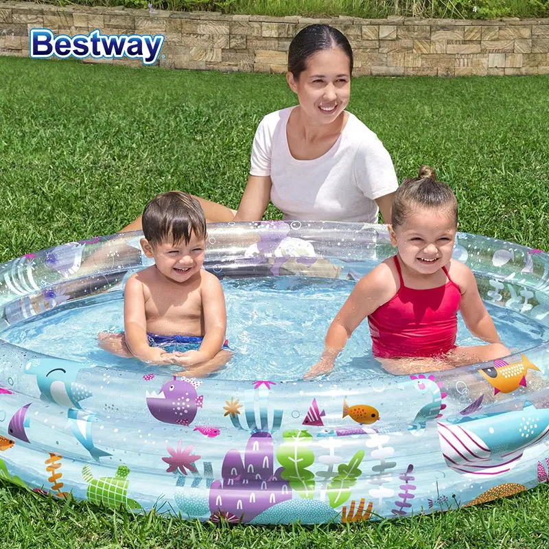 Piscine gonflable pour enfants Bestway 51004/51005, 2 tailles, 1 paquet, colorée, piscine familiale, piscine de jeux saisonnière, piscine pour se baigner
