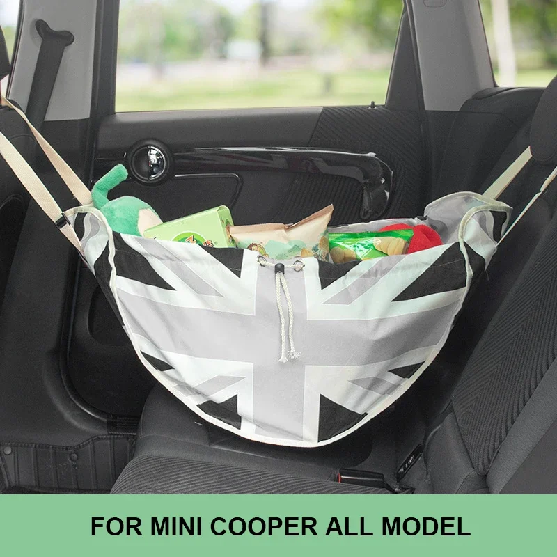 Sac de rangement de style de voiture pour Mini Cooper, sac de rangement pour siège arrière, adapté pour Mini Cooper R56, R50, F56, R53, F55, JCW, R60, R55, R52, R57, R58, R59, F57, F60