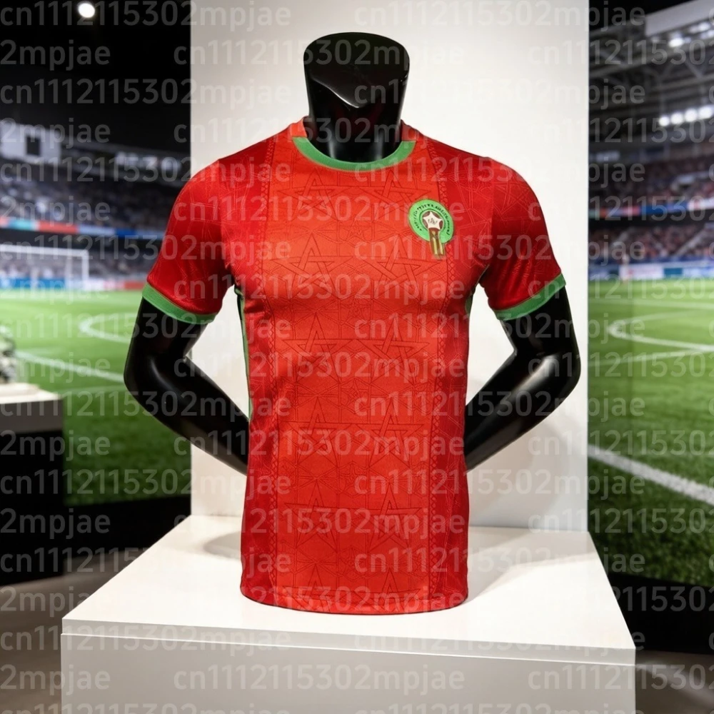 Maillots domicile et extérieur de l'équipe nationale du Maroc été 2026, uniforme d'entraînement imprimé en 3D, maillot de football parent-enfant