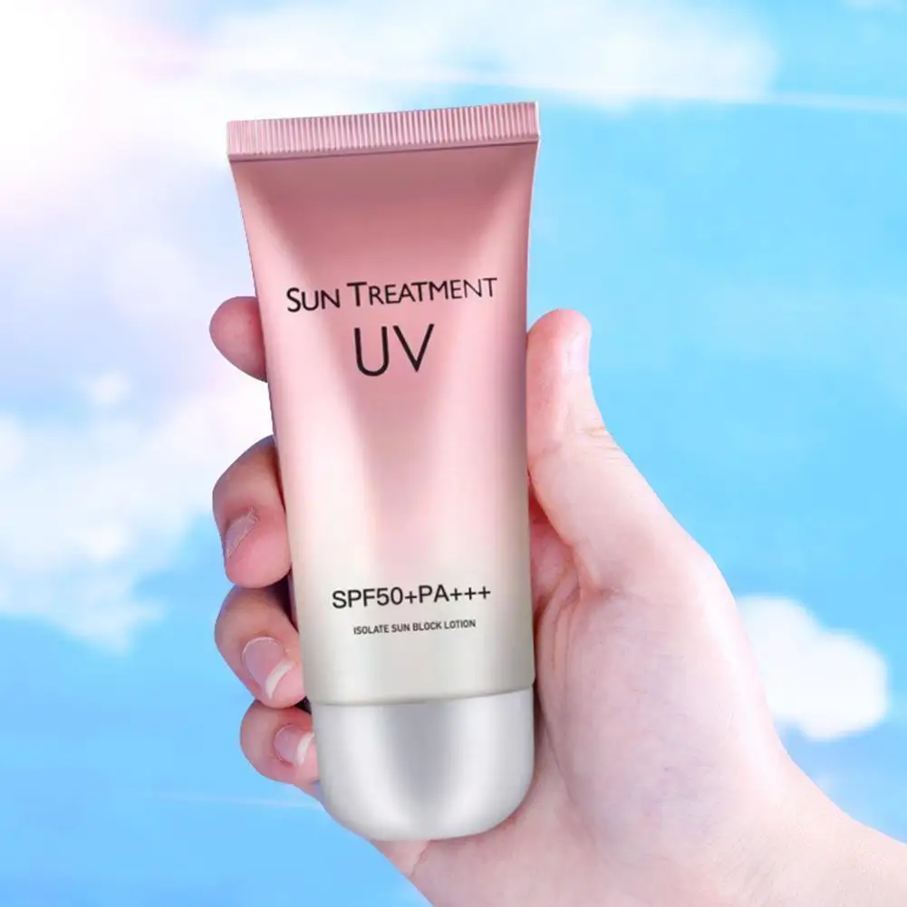 SPF50+ Feuchtigkeitsspendende Sonnenschutzcreme Whitening Facial Body Wasserdichte Sonnencreme Anti Sun Gesichtsschutz Isolationslotion 60 ml Image