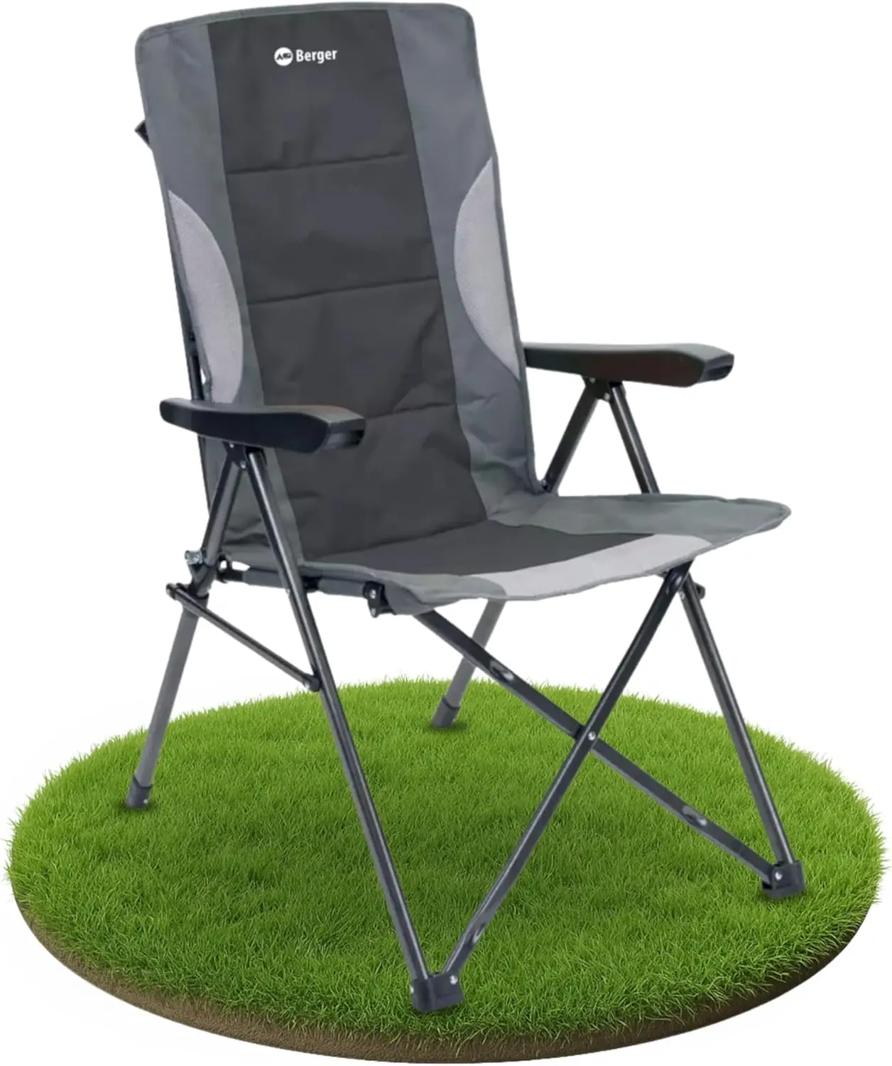 Siena Klappstuhl | Campingstuhl klappbar mit 3-fach verstellbarer Rückenlehne & robuster Armlehne | Bequemer Gartenstuhl