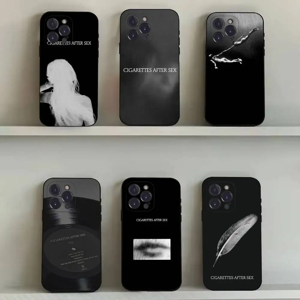 Zigaretten nach Sex Handyhülle für iPhone 16,15,14,13,12,11,Pro,Max,Plus,X,XS,SE4,E,Mini,Soft Black Case