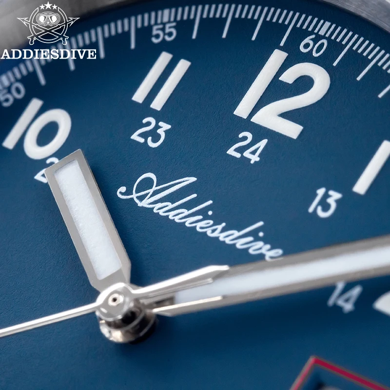 ADDIESDIVE Luxus Männer Mechanische Armbanduhr Saphirglas Edelstahl 200M Wasserdicht Neue Automatische Uhren Für Männer AD2070 Image