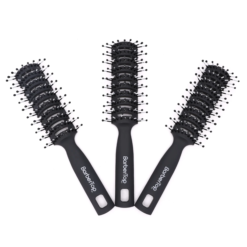 Professioneller Skelettkamm für Barbier - Fischgrätenform Haarbürste zum Haarefärben, Friseurwerkzeug und Barbershop Zubehör Image