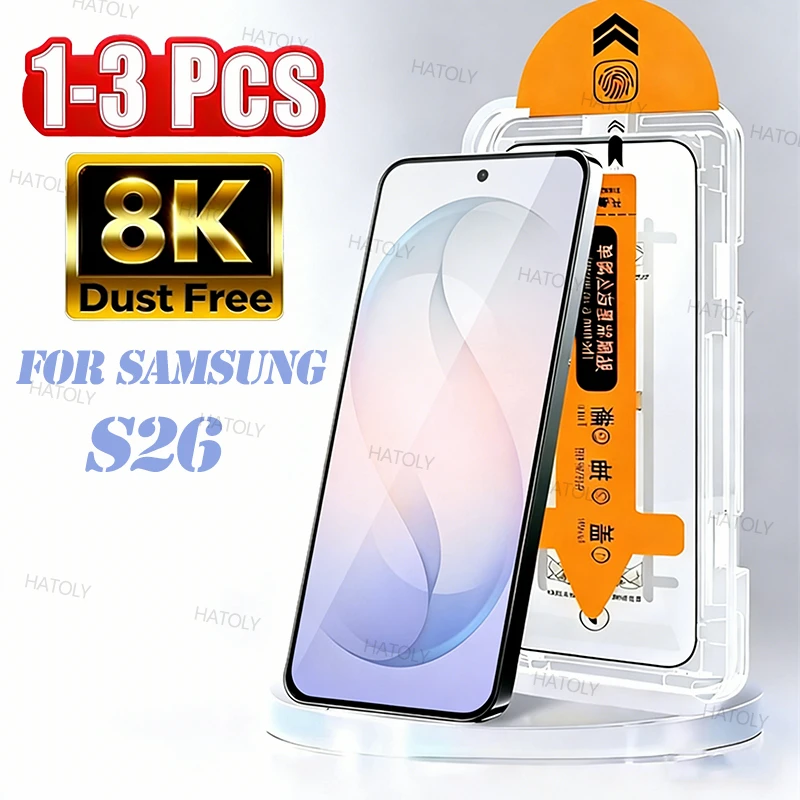 Dust Free Tempered Glass For Samsung Galaxy S26 Easy Install Screen Protector Samsung Galaxy S26 Anti-Scratch Glass Galaxy S26