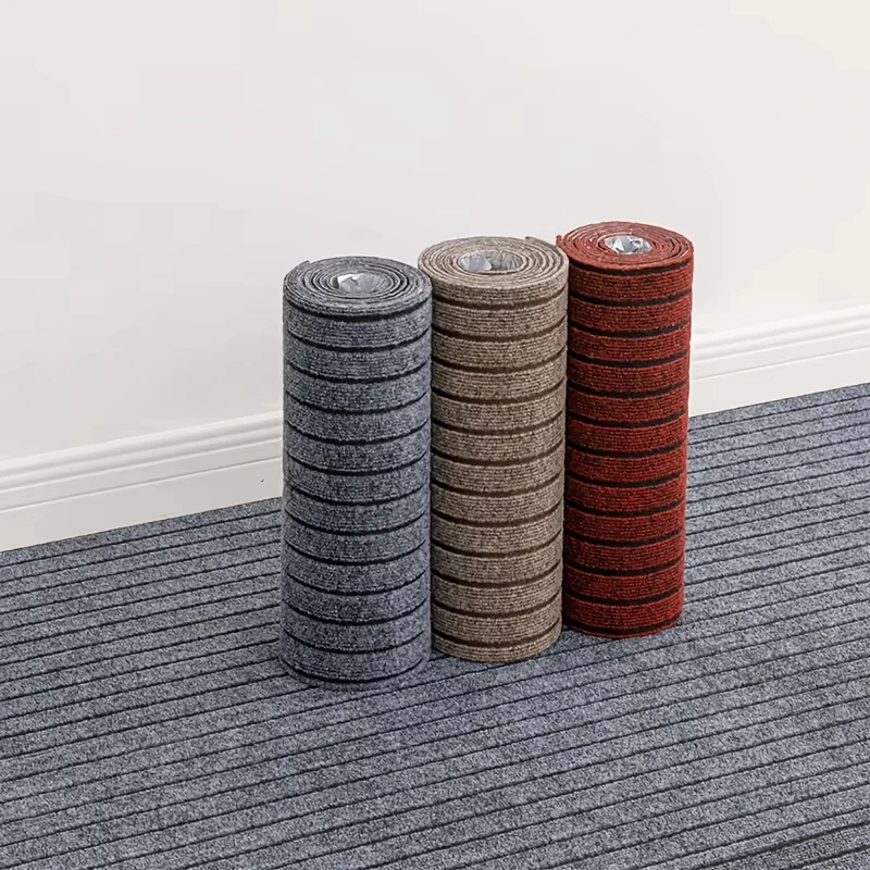 Non-slip Carpet Home Decor Hallway Rug Entrance Solid Color Striped Kitchen Door Mat Floor Mat Room Decoration