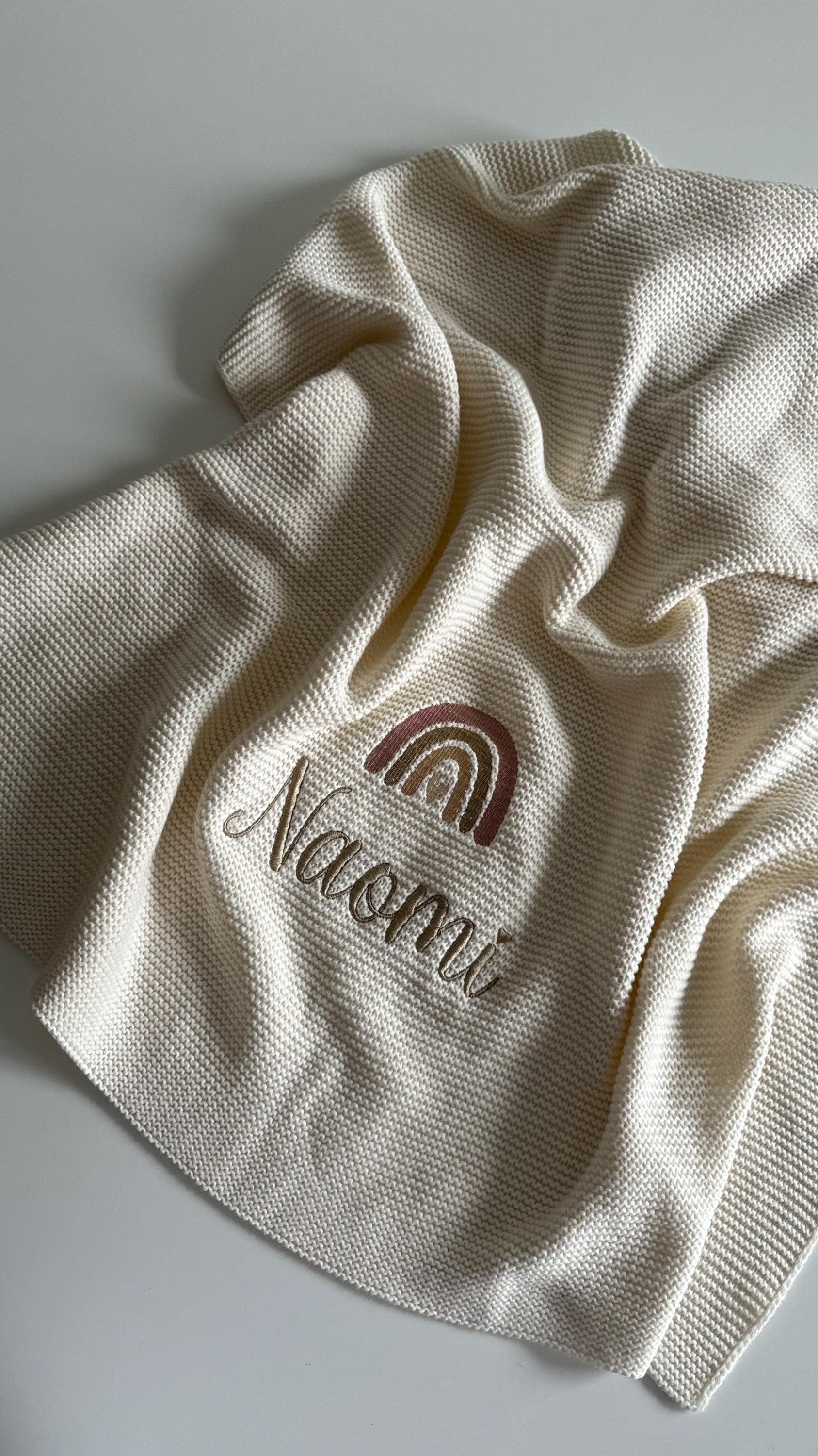 Coperta per neonati personalizzata | Coperta per neonati con nome | Coperta per neonati ricamata | Regalo per neonati per la nascita | Coperta per neo